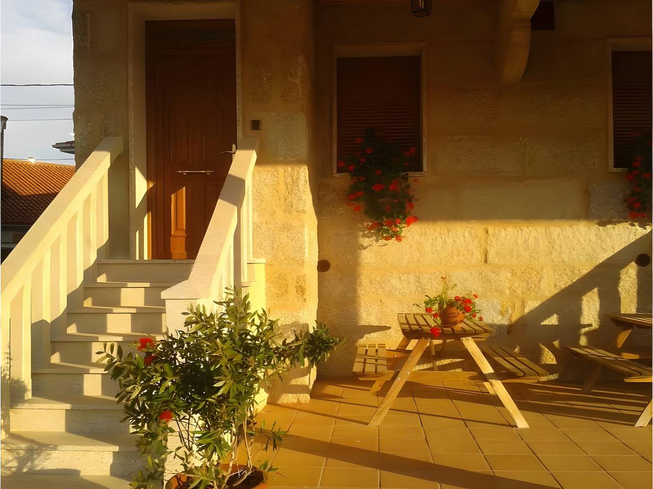 Ganze Wohnung, Ferienwohnung 'Casa Requias 1' mit Seeblick, gemeinsamem Garten und Wi-Fi in Muíños, Ourense und Umgebung