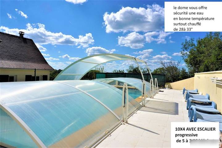 Gîte pour 14 personnes, avec terrasse ainsi que piscine et jardin, animaux acceptés à Payrac - 3
