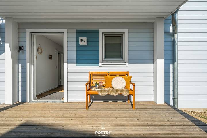 Ferienwohnung für 4 Personen, mit Terrasse und Garten sowie Sauna in Olpenitz