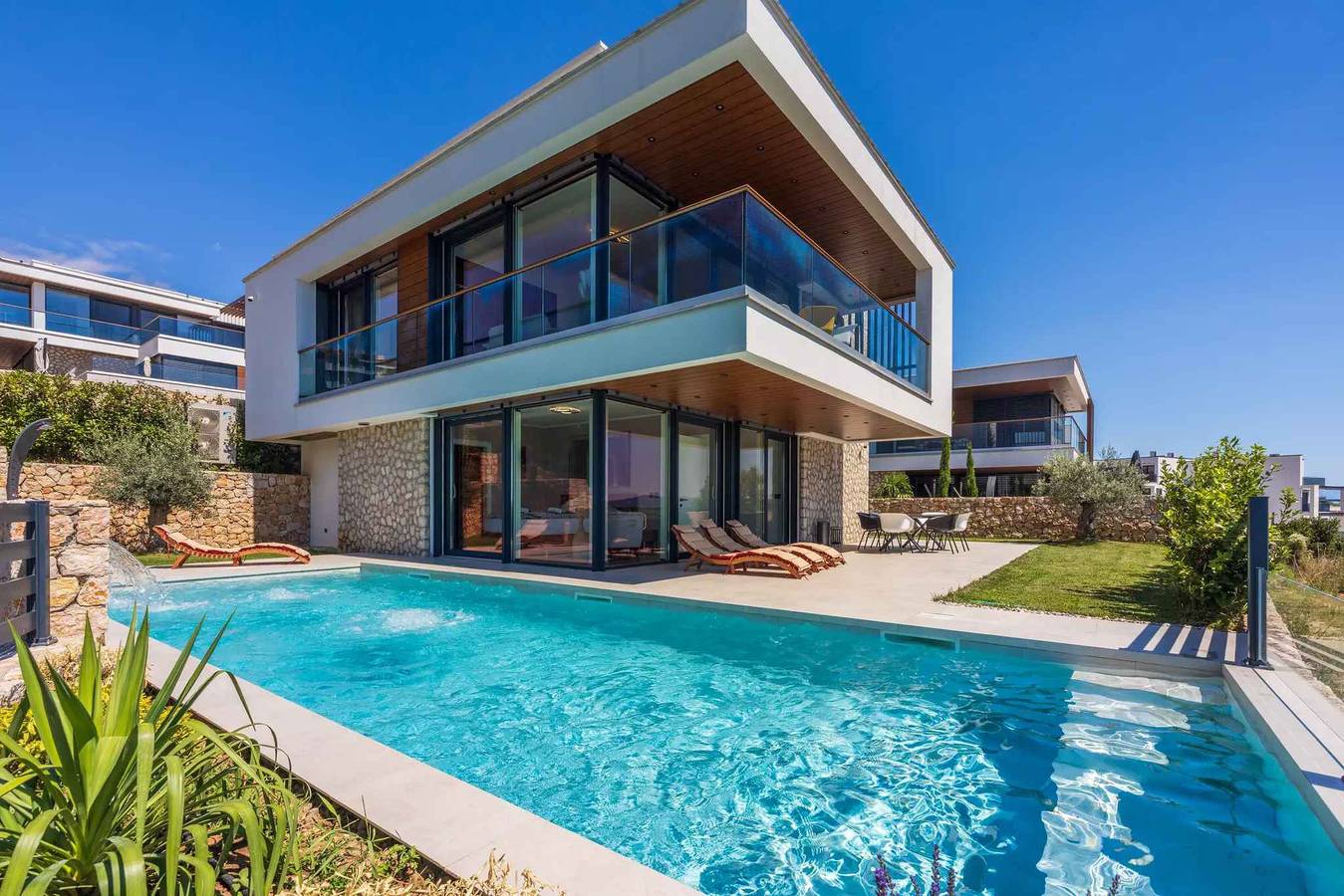Villa mit Pool, Whirlpool, Sauna und Panoramablick in Crikvenica, Primorje-Gorski Kotar