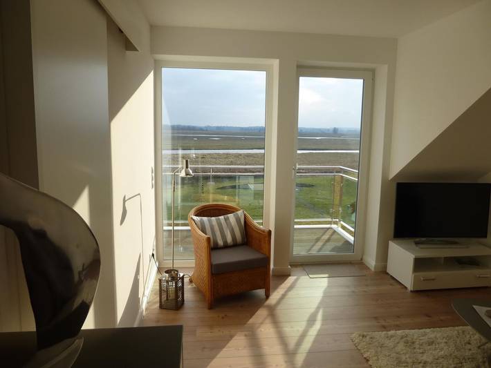 Ferienwohnung für 4 Personen, mit Balkon und Seeblick sowie Ausblick in Hohwacht