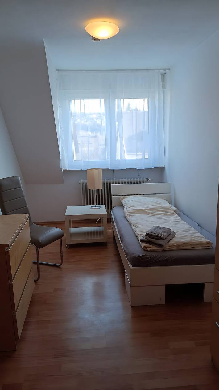 Apartamento entero, Apartamento 'Haus Abendsonne Ático' con terraza, jardín y wifi in Wallersheim, Coblenza