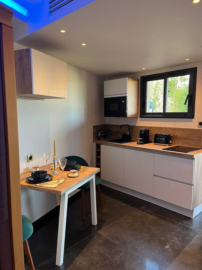 Studio pour 2 personnes, avec sauna ainsi que jacuzzi et jardin - 1
