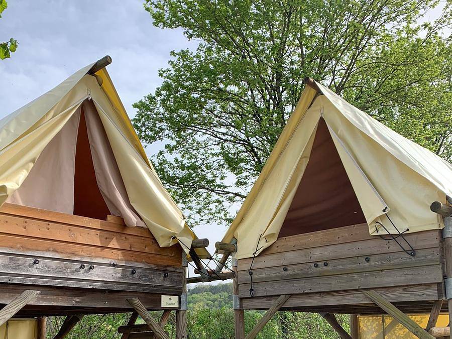 Camping La Saline - Tienda de lona y madera 2 personas - Vivac (sin instalaciones sanitarias) in Arc-et-Senans, Doubs (desambiguación)