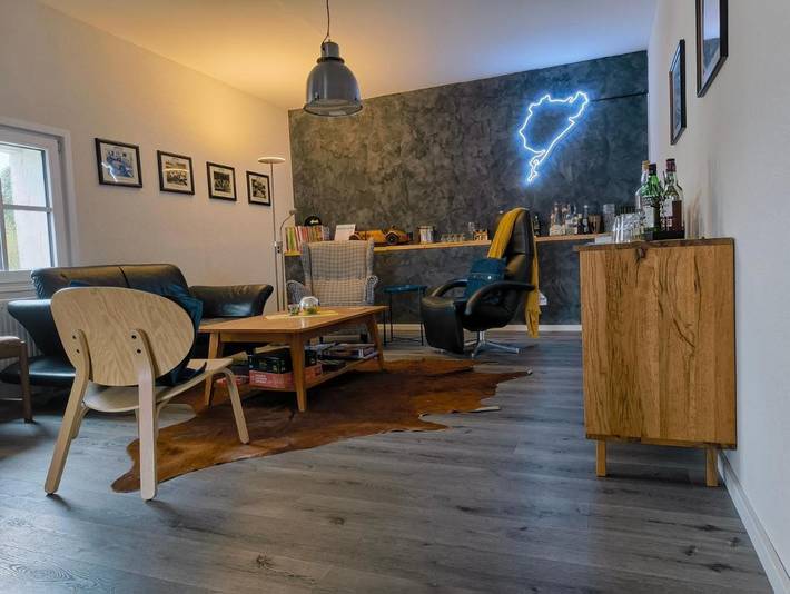 Ferienwohnung für 3 Personen, mit Ausblick und Garten sowie Sauna in Rock am Ring - 4