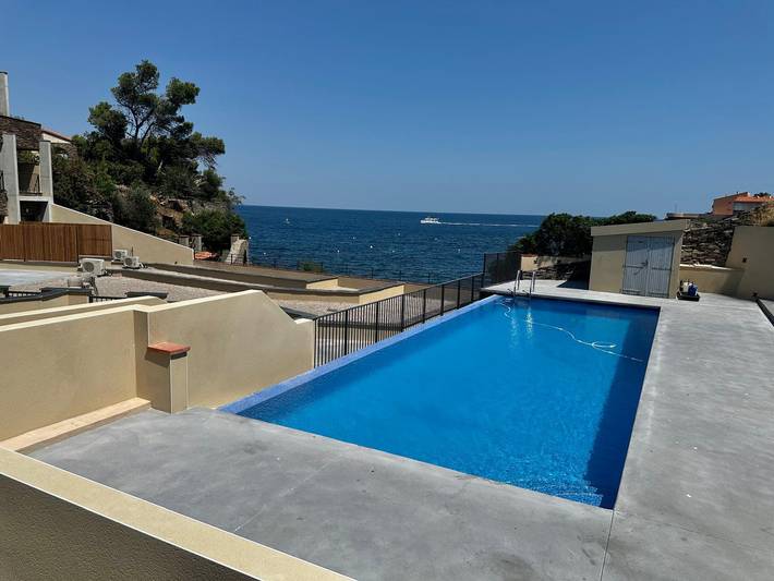 Studioleilighet for 4 personer, med Terrasse og Badebasseng i Collioure