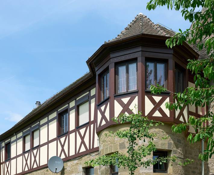 Ferienwohnung für 2 Personen, mit Garten und Sauna im Steigerwald