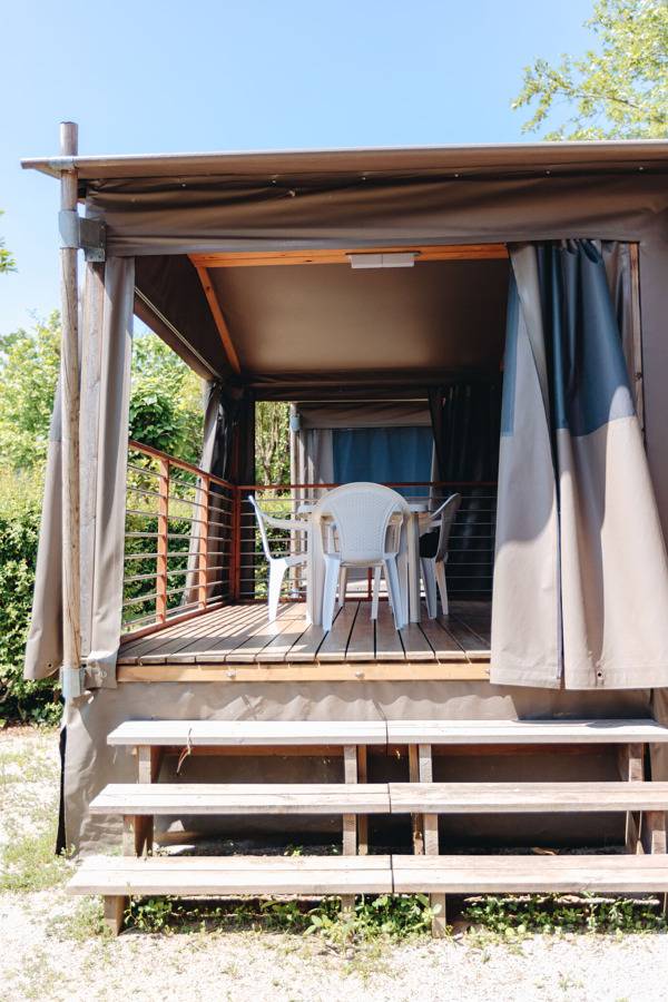 Camping Iris Park Mobilehome Lodge für 5 Personen in Moniga del Garda, Gardasee-Berge