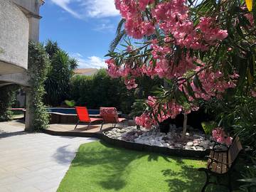 Gîte pour 4 personnes, avec jardin ainsi que terrasse et piscine à Pérols
