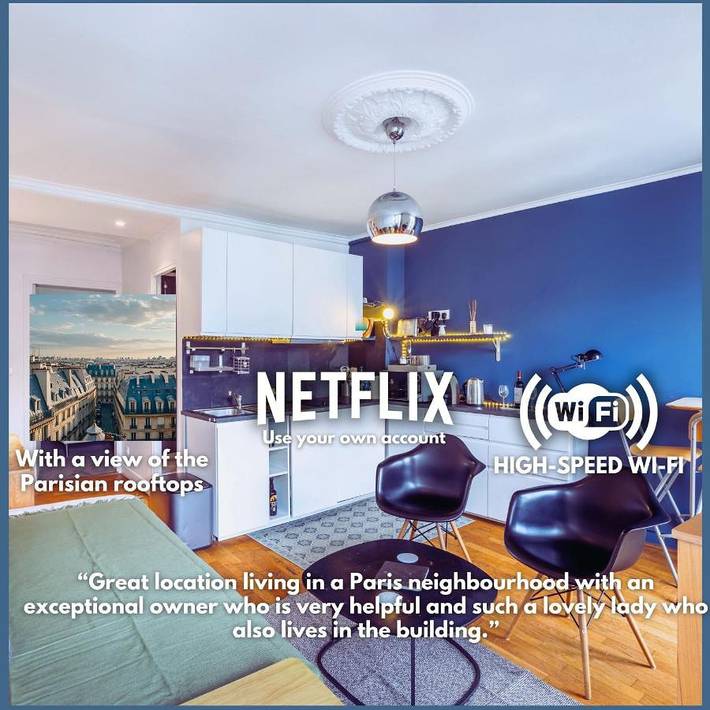 Chambre d’hôte pour 4 personnes, avec vue