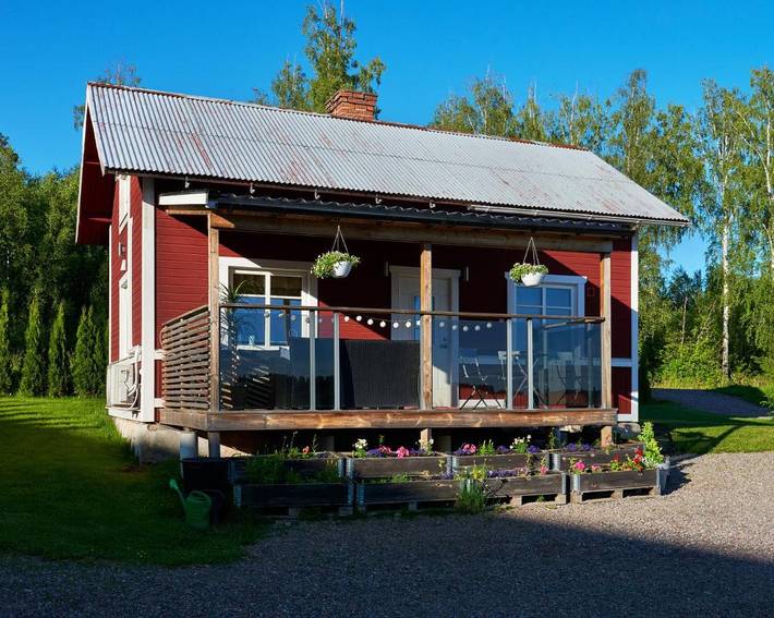 Villa för 4 Personer, med Terass samt Trädgård och Utsikt i Borlänge