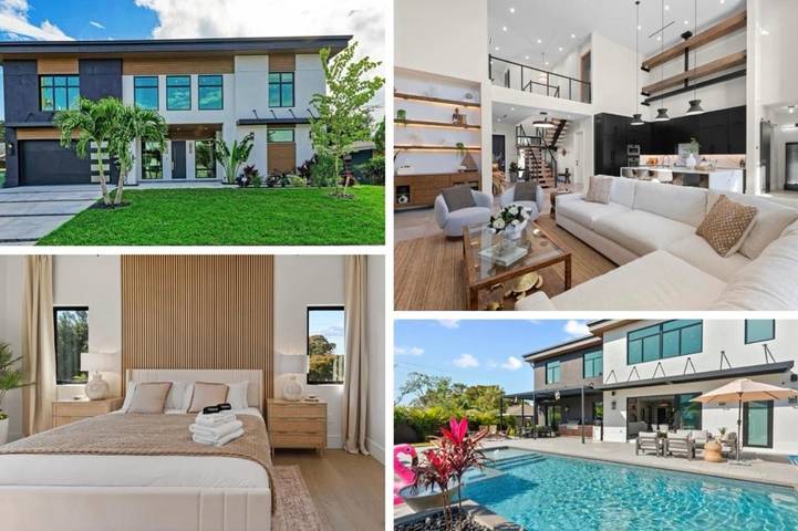 Ferienhaus für 18 Personen, mit Garten und Sauna sowie Whirlpool und Pool, kinderfreundlich in Sarasota