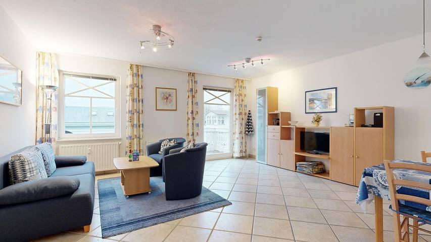 Gîte pour 4 personnes, avec Balcon et Sauna à Binz