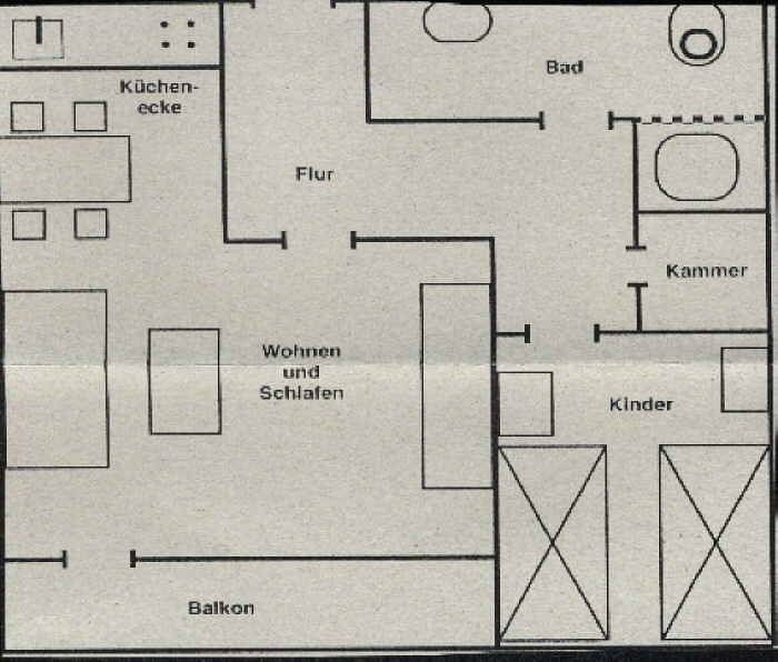 Ferienwohnung für 4 Personen, mit Balkon und Balkon/Terrasse in Büsum - 3