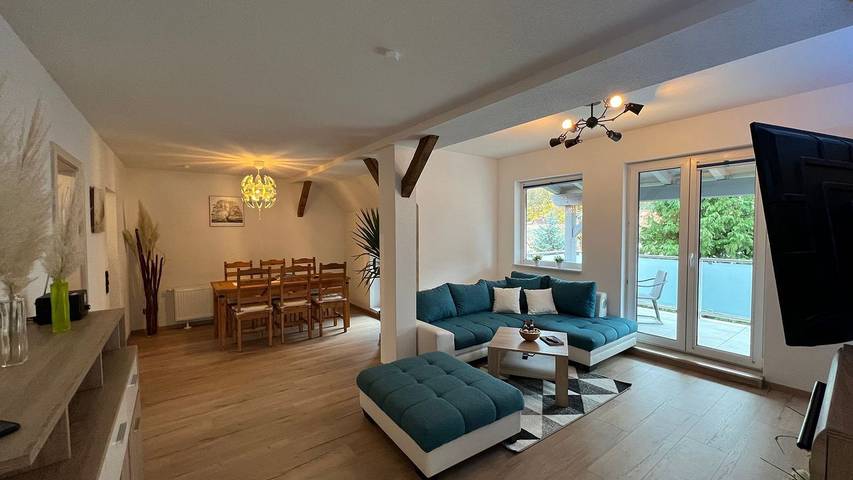 Ferienwohnung für 4 Personen, mit Garten und Balkon in Zella-Mehlis