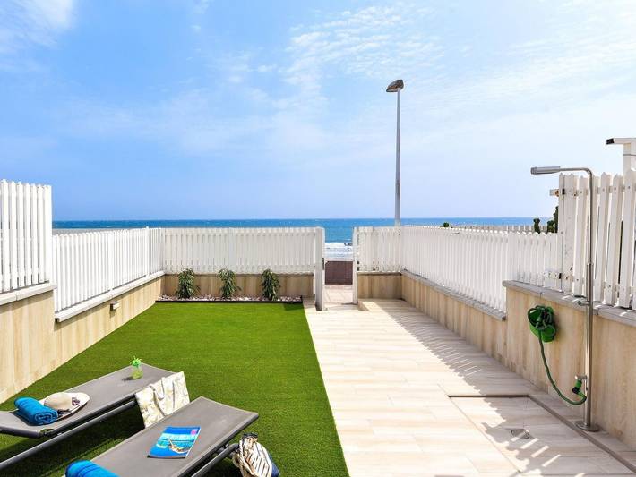 Bungalow para 4 personas, con jardín en San Agustín 