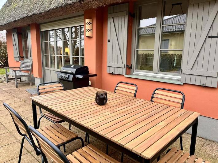 Ferienhaus für 6 Personen, mit Terrasse und Garten sowie Sauna