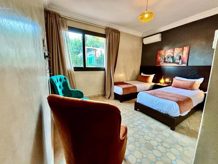 Maison d’hôte pour 2 personnes, avec jardin et bassin pour enfant ainsi que vue et piscine à Ourika (roman) - 3