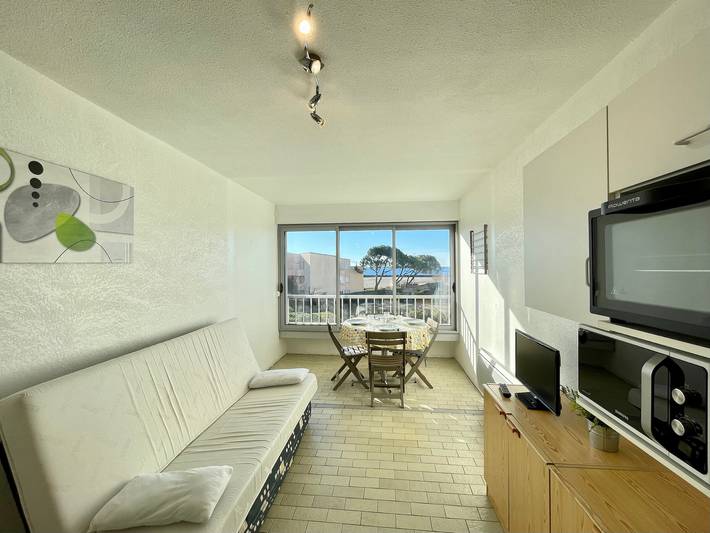 Ganzes Studio, Renoviertes Studio für 4 Pers. mit Meerblick und Parkplatz in Sète in Sete, Mittelmeerküste (Frankreich)