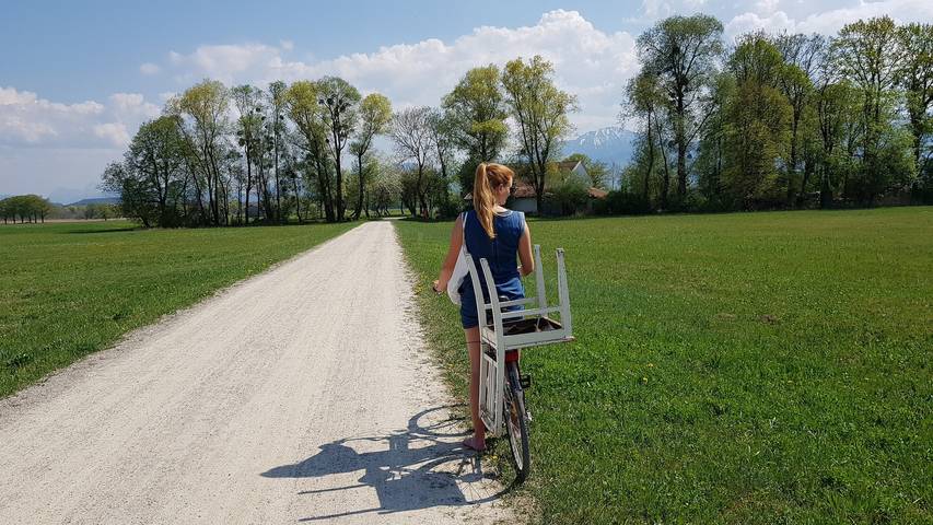 Ferienwohnung für 4 Personen, mit Garten und Balkon, kinderfreundlich in Übersee - 2