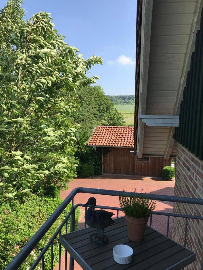 Ferienwohnung für 4 Personen, mit Balkon und Terrasse sowie Garten und Ausblick in Hilter - 2