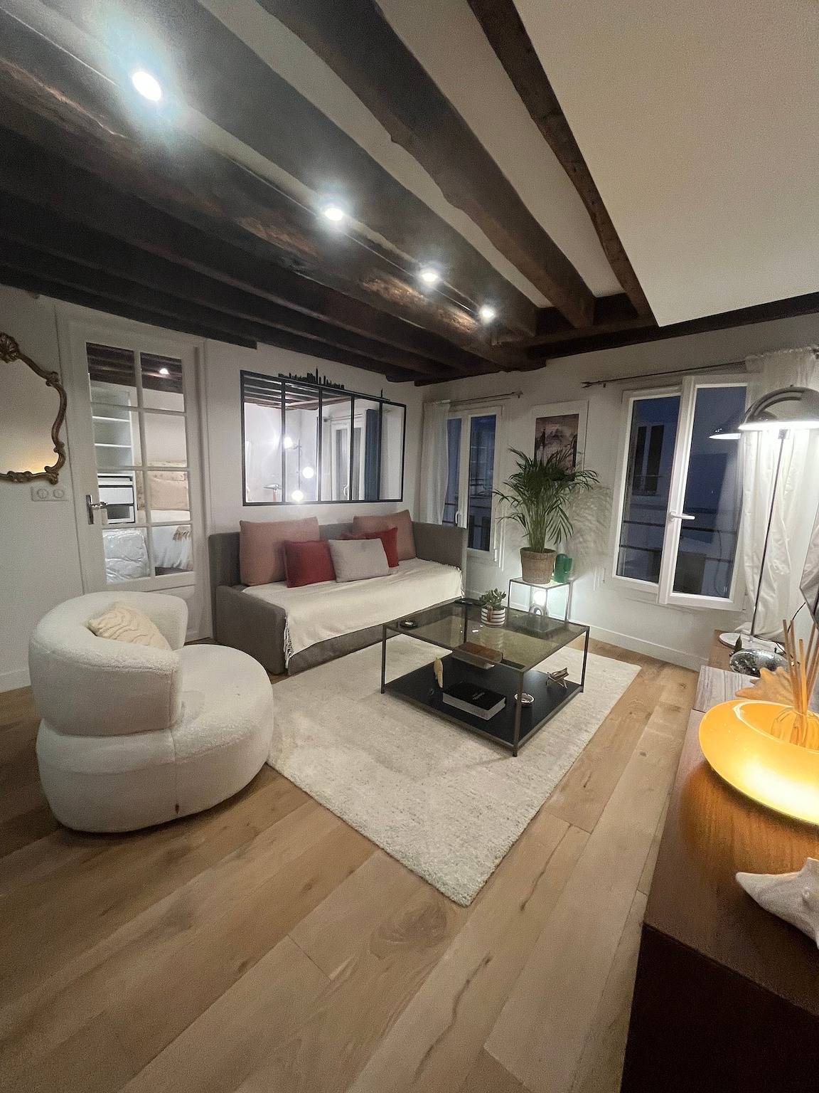 Geheel appartement, Stijlvol 2-kamerappartement bij het Panthéon met Wi-Fi, charme en comfort in Parijs, Ile de France