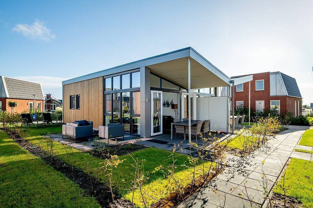 Aufenthalt in unserer kompakten Knilles 2 Luxus-Lodge mit Sauna und schönen Extras! in Akkrum, Friesland