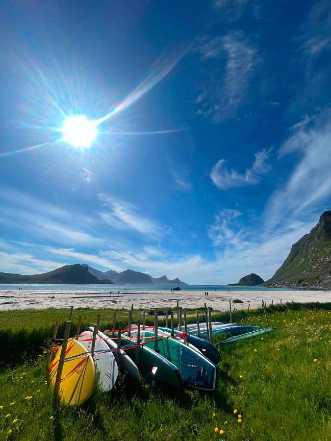 Haukland beach panorama - with Sauna in Vestvågøy