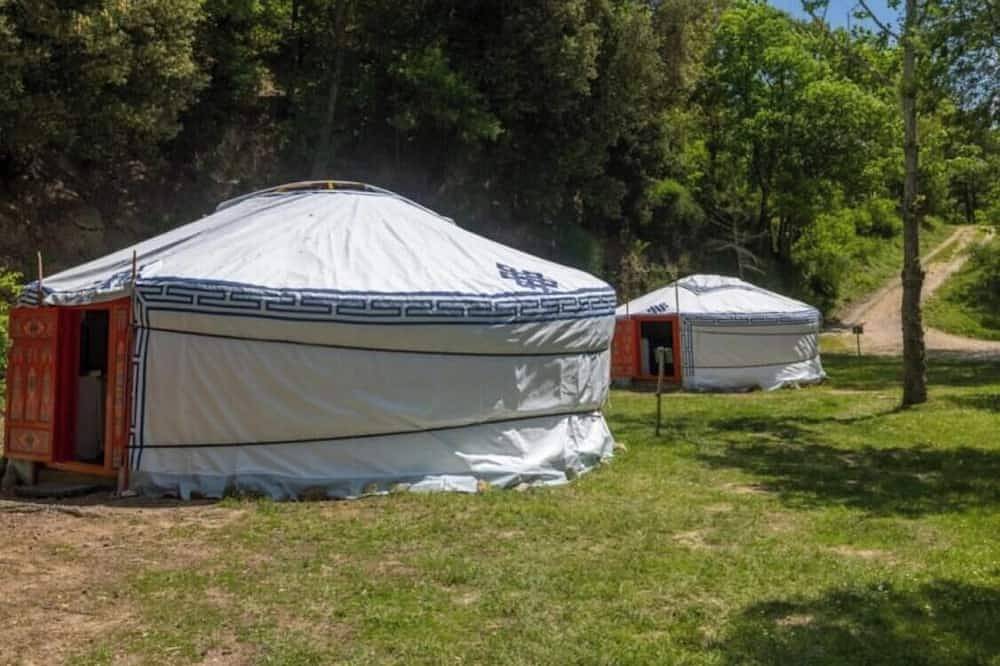 Zecamping 2 étoiles pataugeoire piscine chiens acceptés chalet 20m2 in Fenouillet, Regionaler Naturpark Corbières-Fenouillèdes