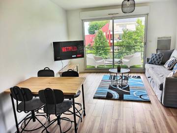 Gîte pour 5 personnes, avec vue et balcon à Orvault