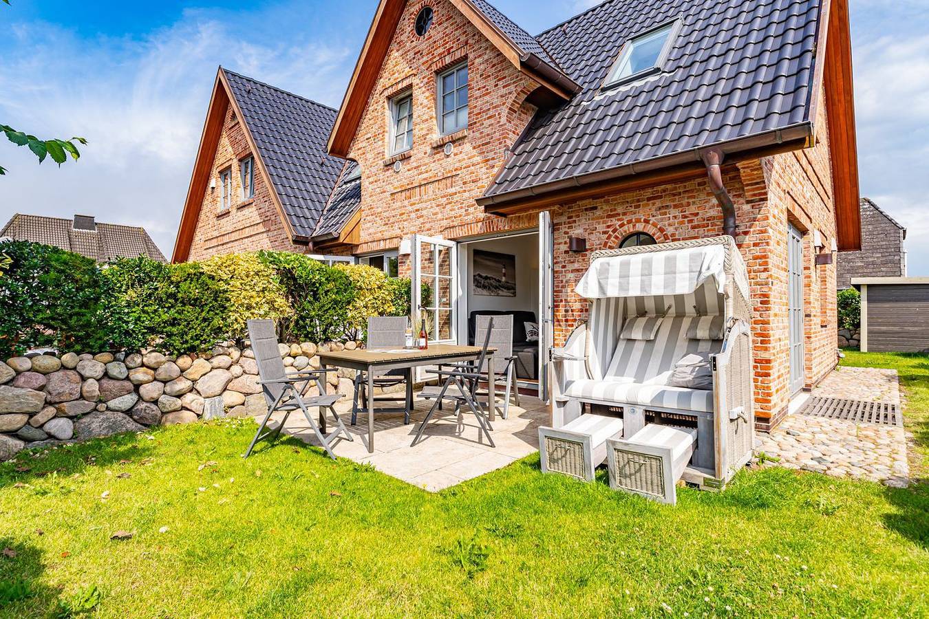 End-Ferienhausteil für max. 6 Personen mit Sauna und Garten. in Tinnum, Sylt (Gemeinde)