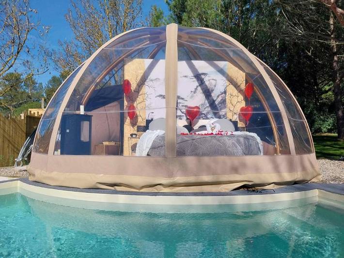 Gîte pour 2 personnes, avec jardin et vue ainsi que piscine et sauna à Malves-en-Minervois - 3