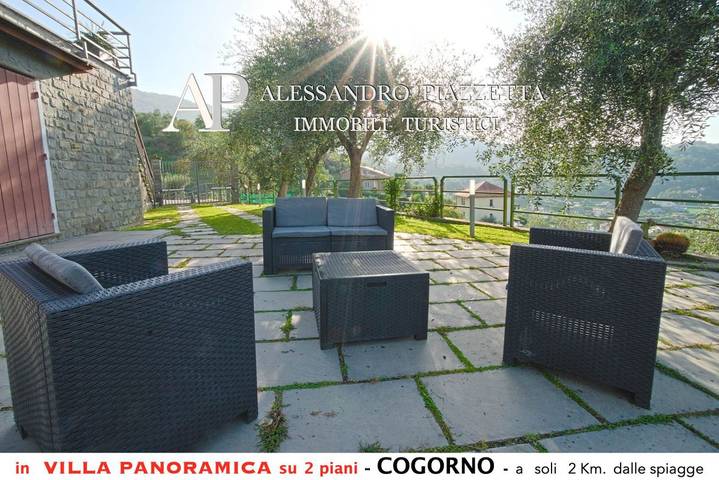 Appartamento intero, Villa tra gli ulivi - bellissima vista panoramica in San Salvatore, Cogorno