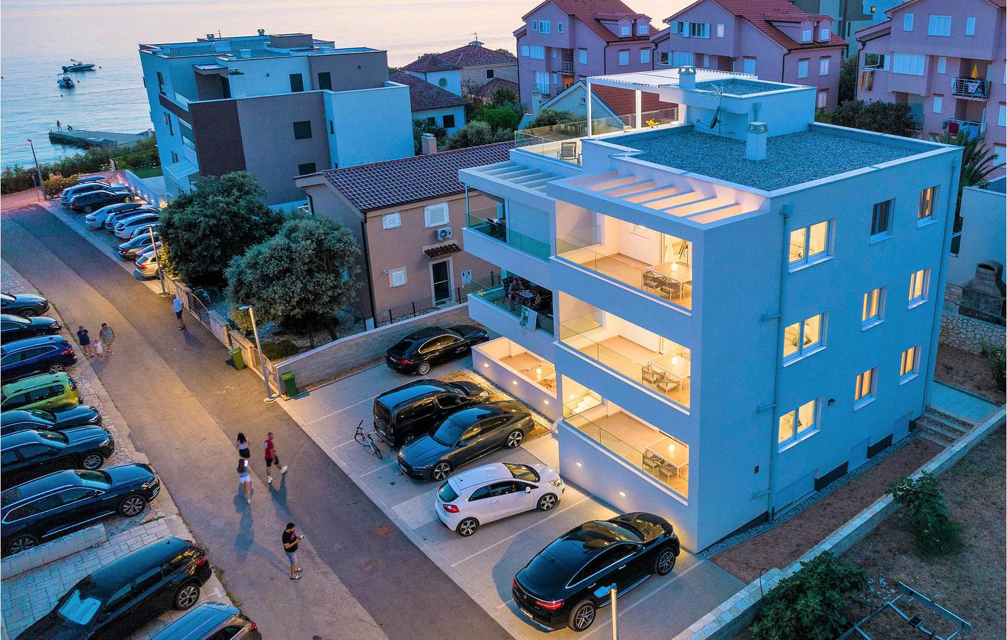 Cały apartament wypoczynkowy, Apartament wakacyjny dla 5 osób z taras in Mandre, Pag (Wyspa)