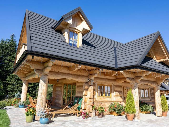 Dom wakacyjny dla 8 osób, z Balkon i Jacuzzi oraz Taras i Ogród w Stryszawa