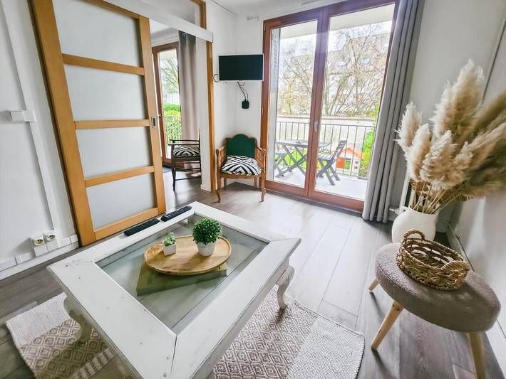 Appartement de vacances pour 6 personnes, avec balcon et jardin