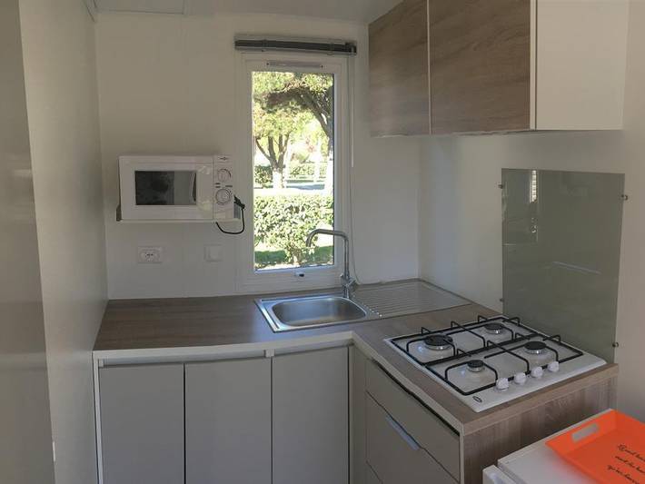 Camping de Kerabus - Mobilhome 2 personnes - Mobil-home 20m² - 1 chambre - terrasse - Tv in Carnac, Côte des Mégalithes