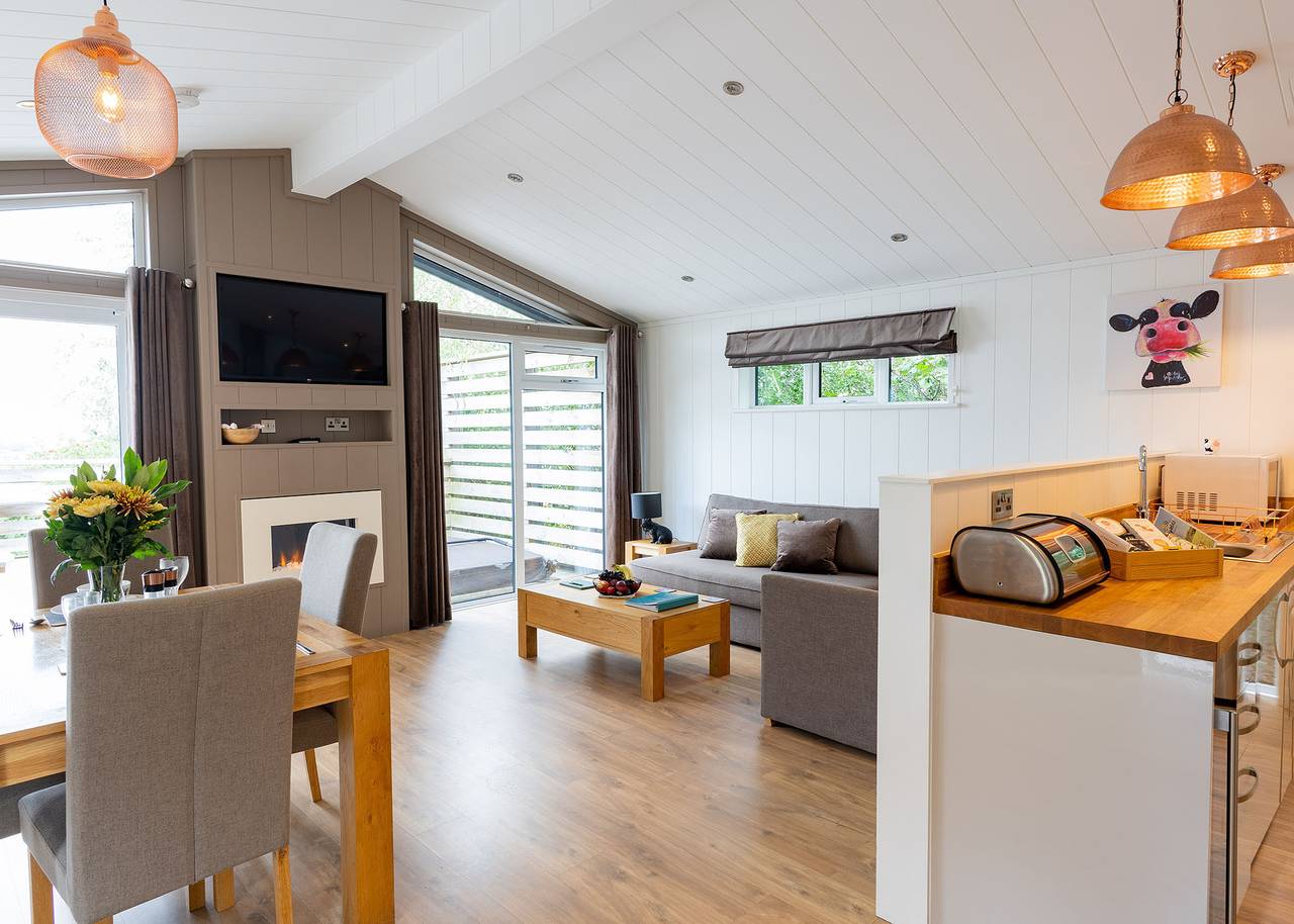Otters View Lodge in Somerset