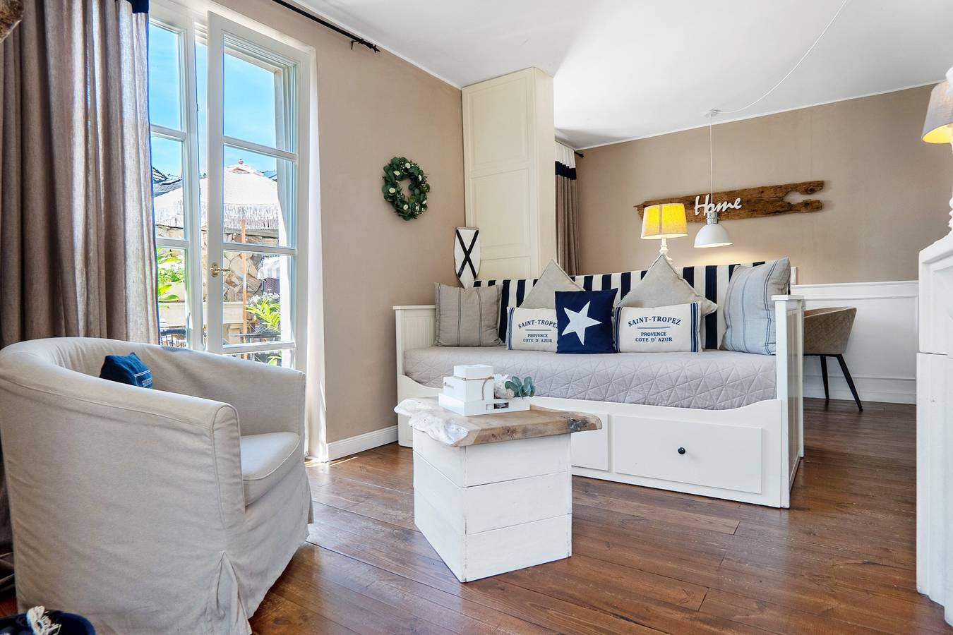 Ganze Wohnung, Ferienwohnung 'Gästewohnung Am See - Suite Maritim' mit privater Terrasse und Wlan in Strandnähe in Neuenkirchen, Münsterland