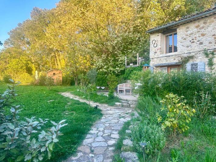 Maison de vacances pour 2 personnes, avec Balcon et Terrasse ainsi que Jardin et Vue