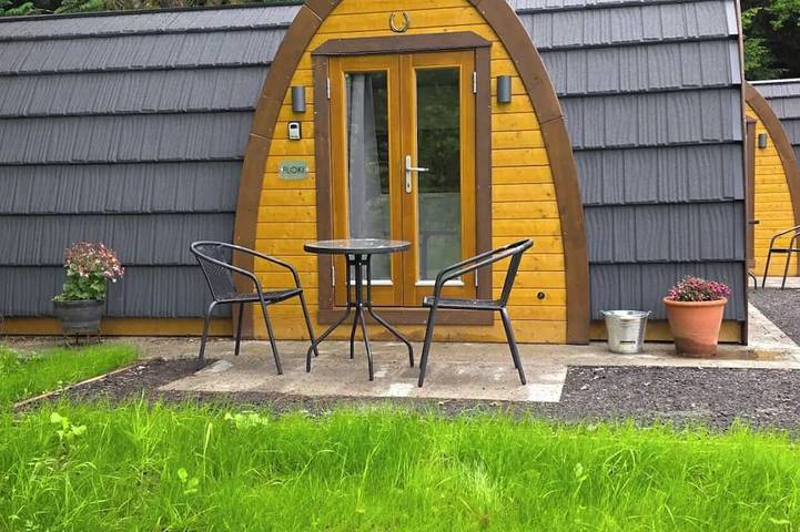 Blockhütte für 2 Personen, mit Terrasse und Garten - 1