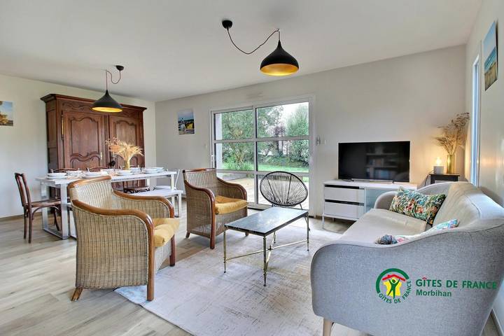 Gîte pour 7 personnes, avec jardin et terrasse, animaux acceptés à Baden (France) - 3