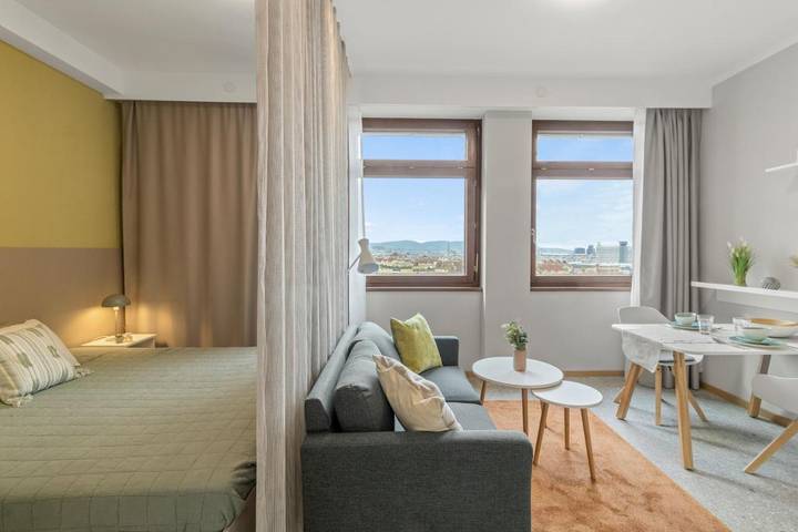 Appart’hôtel pour 2 personnes, avec piscine et vue ainsi que jardin et sauna à Vienne (Autriche) - 2