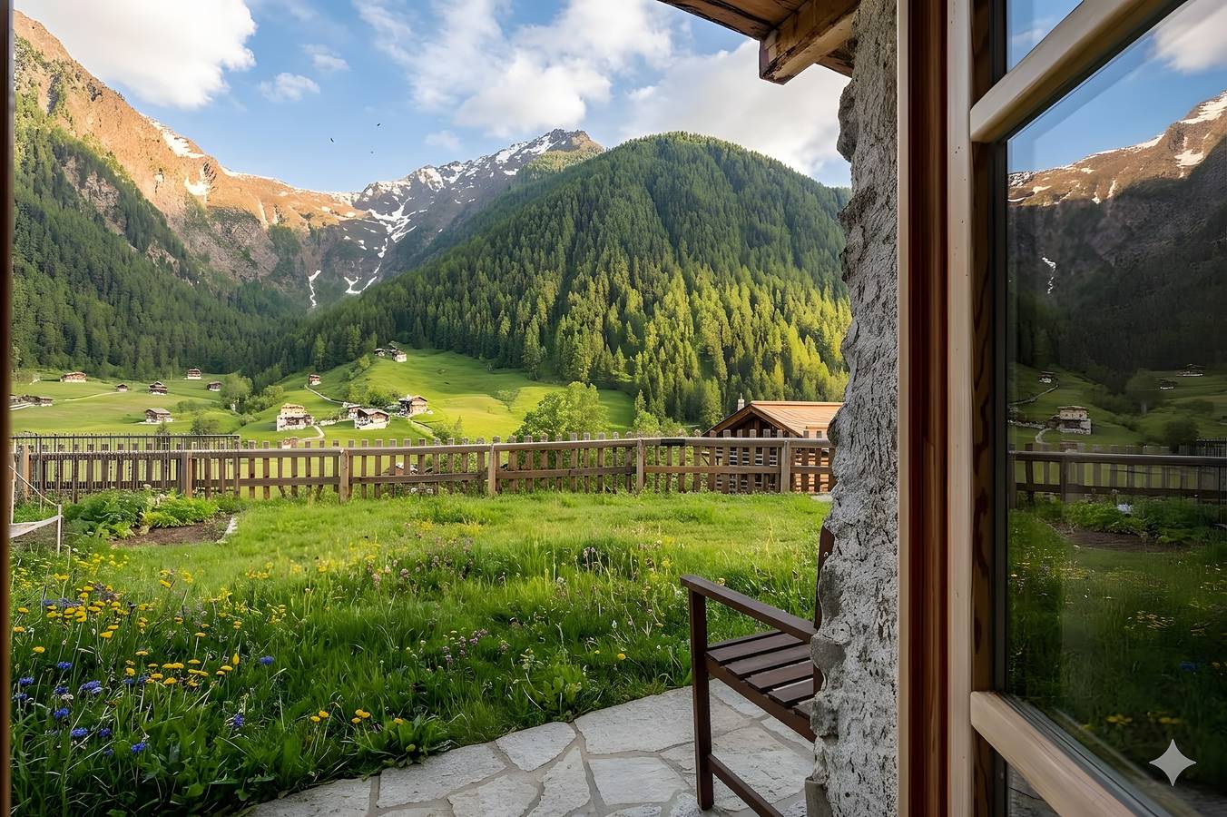 Entire apartment, Chalet Panorama Rabbi with Mountain Views in Val di Rabbi in San Bernardo (Rabbi), Rabbi