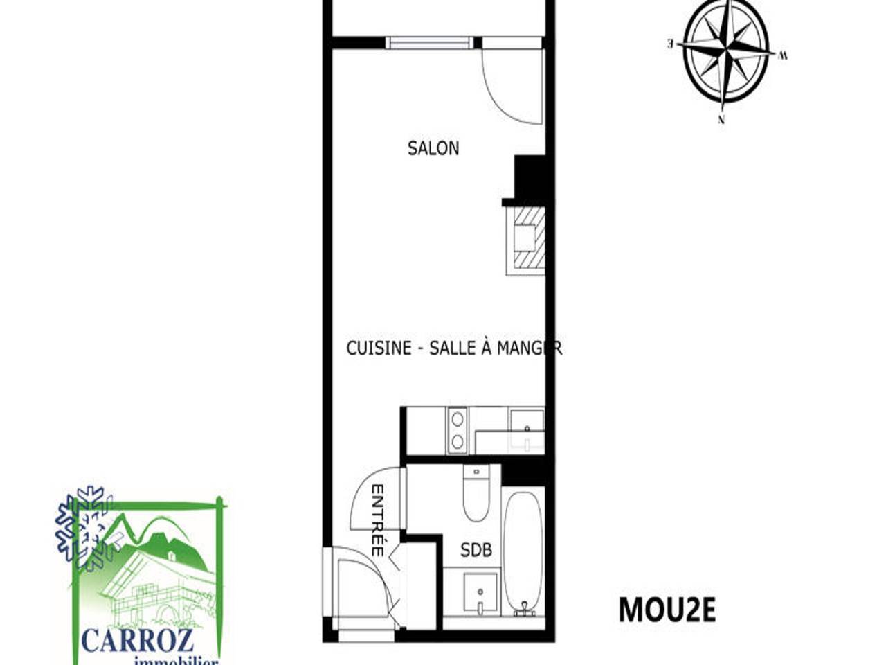 Ganze Wohnung, Ferienhaus in den Alpen mit Blick auf die Skipisten in Les Carroz, Arâches-la-Frasse