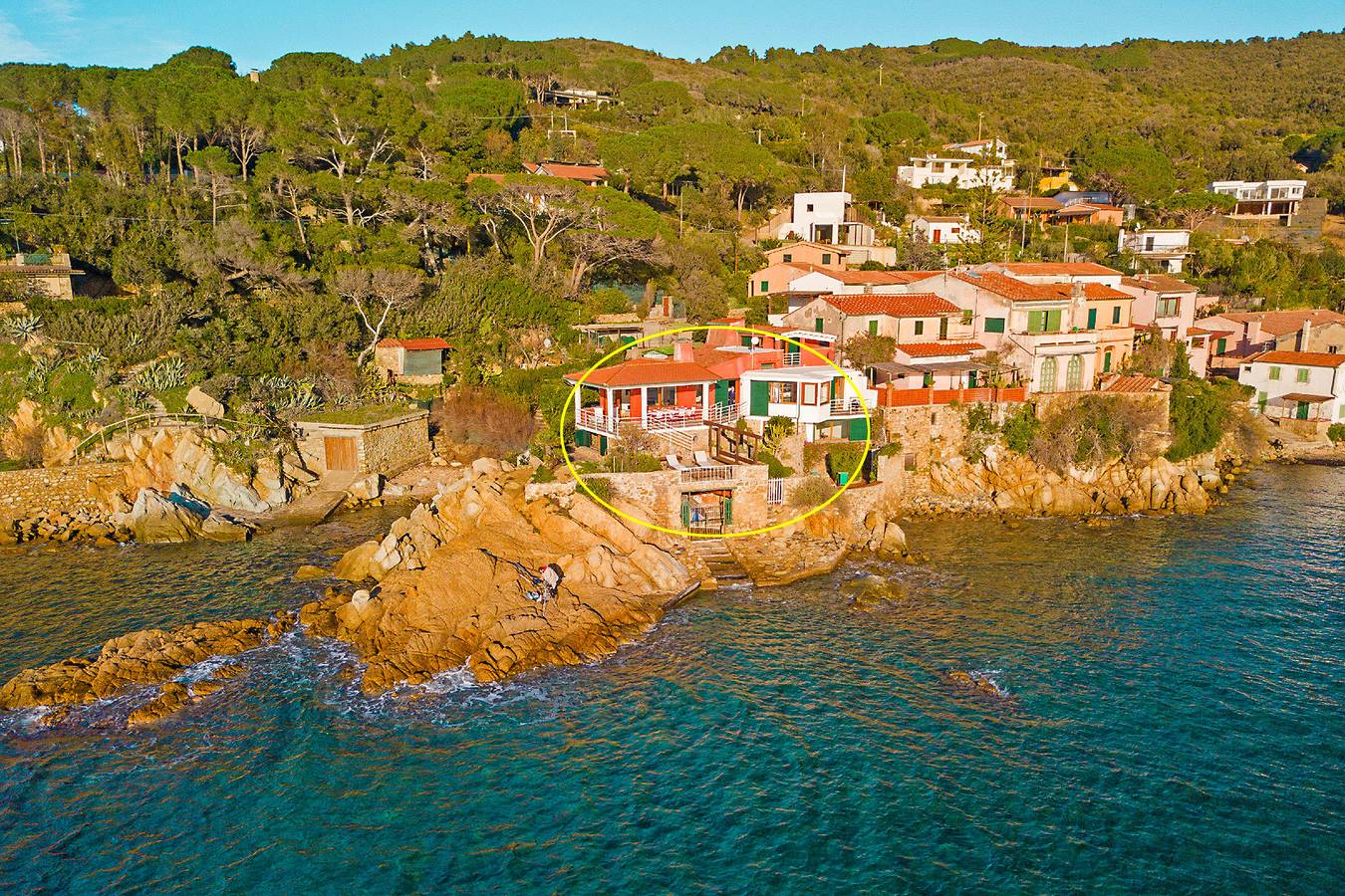The Boat Isola d'Elba in Scaglieri, Tuscan Archipelago National Park