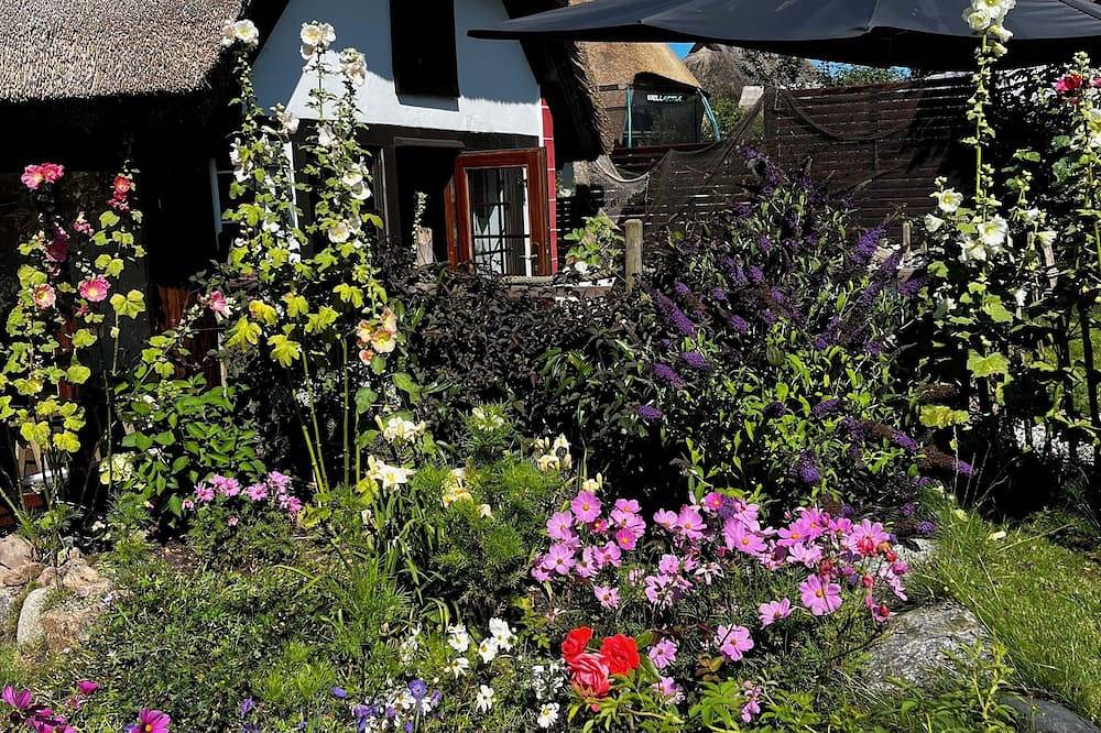 Einzigartig idyllisches Ferienhaus unter Reet an der Ostsee am Kap Arkona in Putgarten, Rügen