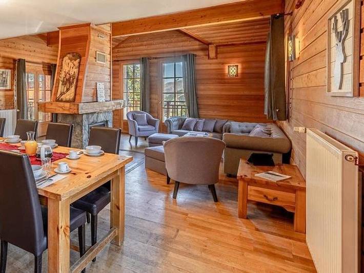 Madame Vacances - La Résidence Les Chalets de L'Altiport   - Chalet 12 personen - Duplex + 5 Schlafzimmer in Huez, Nationalpark Écrins