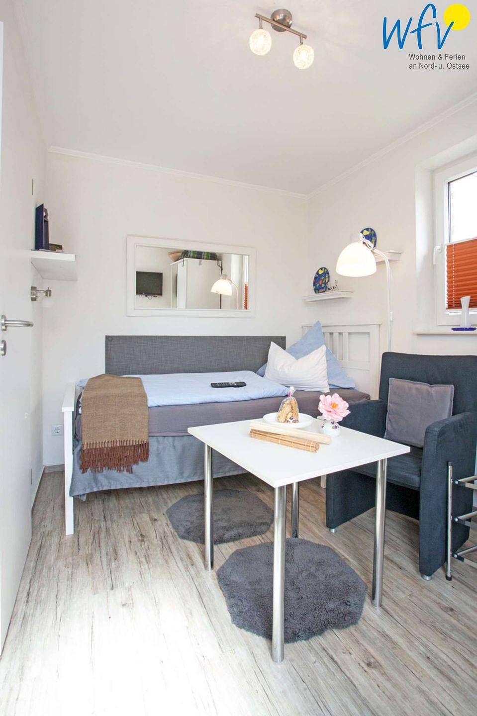 Geheel appartement, Vakantieappartement voor 1 persoon met terras in Borkum