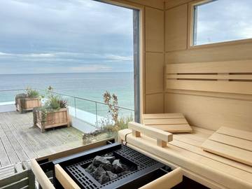 Ferienwohnung für 4 Personen, mit Sauna und Meerblick sowie Balkon an der Ostsee